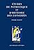 Etudes De Patristique Et D'Histoire Des Concepts (L'ane D'or) (French Edition)