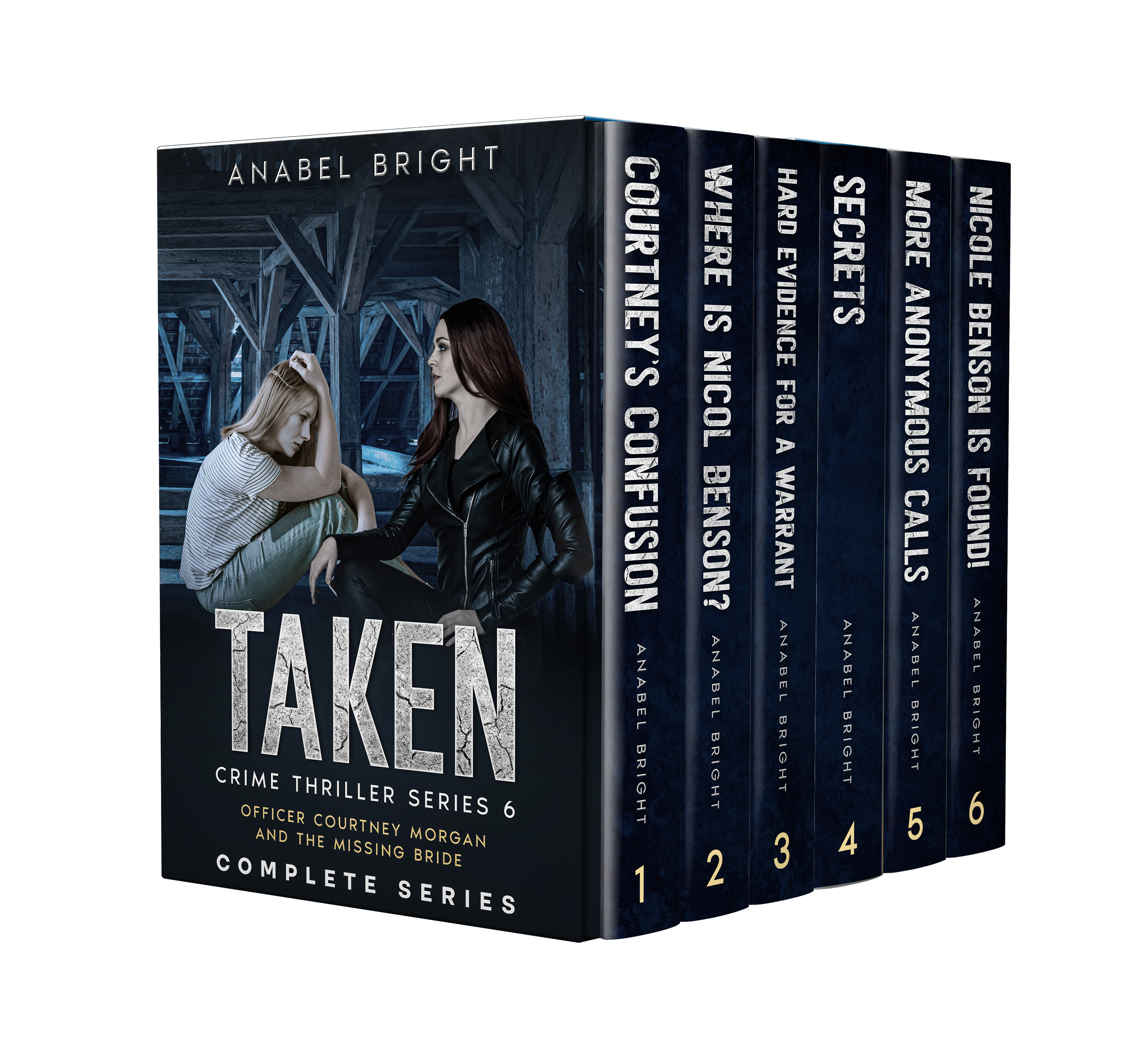 Boxset Series: Taken Crime Thriller Series 6- Officer Courtney Morgan and The Missing Bride (Complete Series, 6 books)