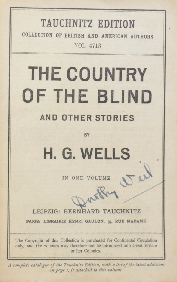 The Country of the Blind and Other Stories