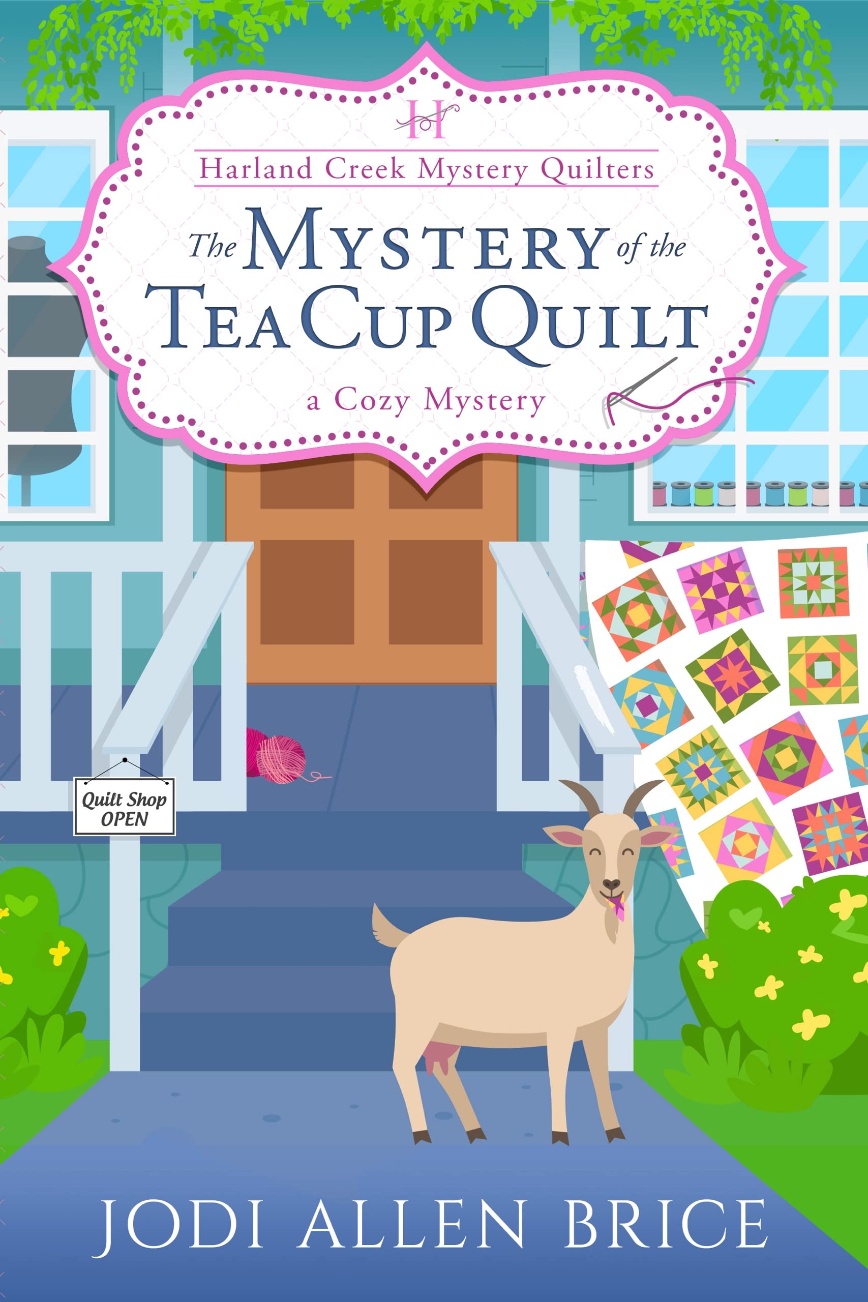 Mystery of the Tea Cup Quilt (Harland Creek Mystery Quilters, #1)