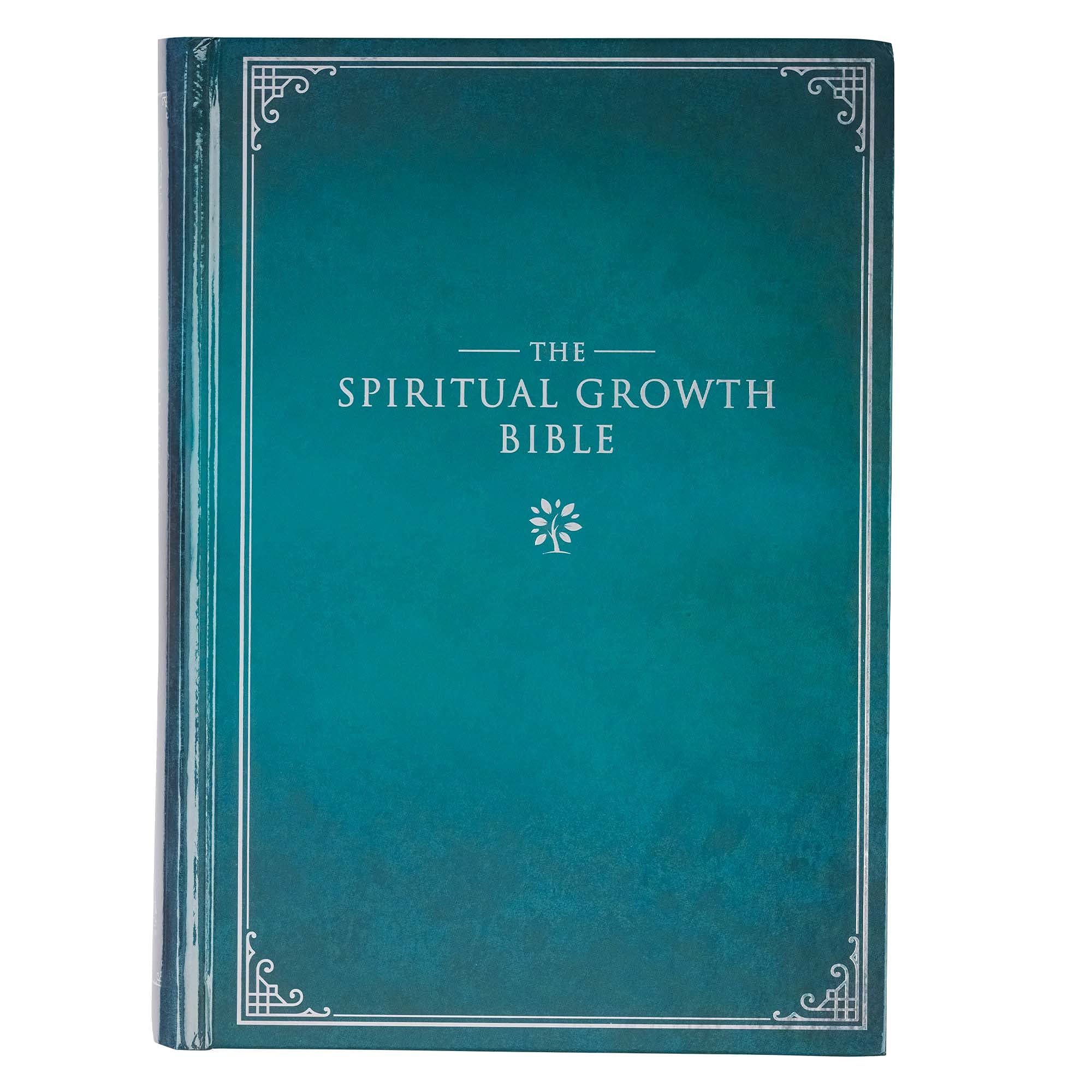 The Spiritual Growth Bible, Study Bible, NLT - New Living Translation Holy Bible, Hardcover, Teal (NLT Spiritual Growth Editions)