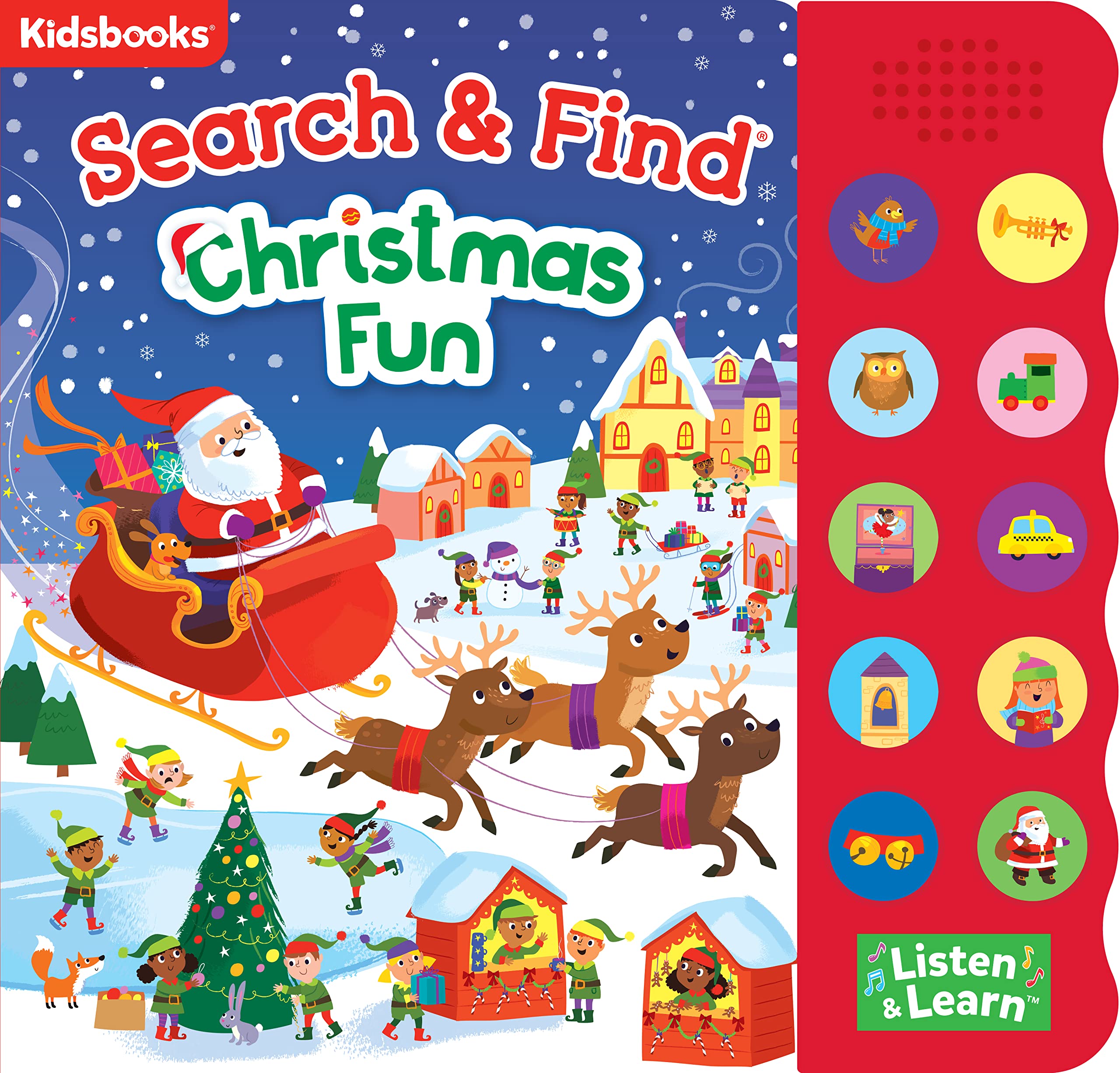 Search & Find: Christmas Fun (10 Button Interactive Sound Board Book)