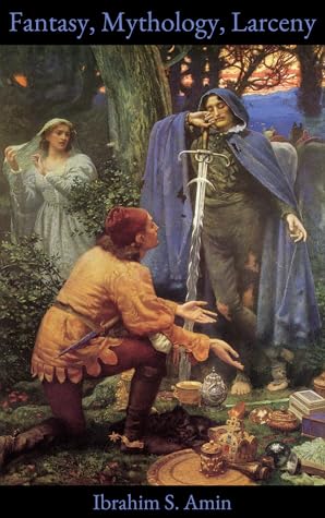 The book's cover art. At the top and bottom, there are narrow strips of black background with blue text. The top strip contains the title and the bottom strip contains my name. The rest of the cover is taken up by a painting by Edward Robert Hughes, entitled Bertuccio's Bride. It illustrates a scene from a story in The Nights of Straparola. It shows a woodland glade with three characters: a woman in a white dress, a cavalier with a hooded blue cloak who's leaning on his very long sword, and a man in a gold tunic who's down on one knee and offering an assortment of gifts to the cavalier. The gifts are laid out on the ground, and he's gesturing at them.