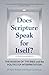 Does Scripture Speak for It...