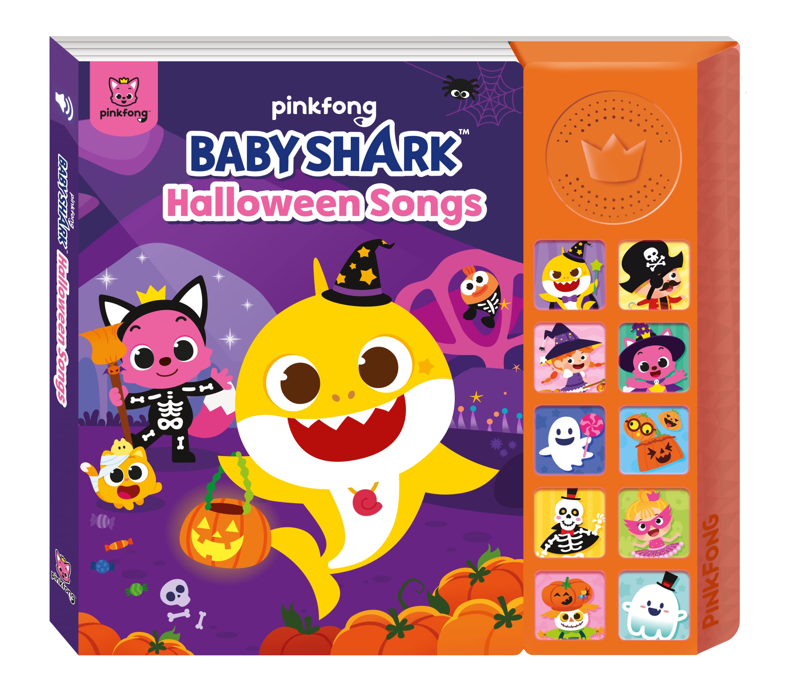 Pinkfong Baby Shark Halloween Songs 10 Button Sound Book | Baby Shark Toys, Baby Shark Books | Learning & Education Toys | Interactive Baby Books for Toddlers 1-3 | Gifts for Boys & Girls 3-5 (Toy)