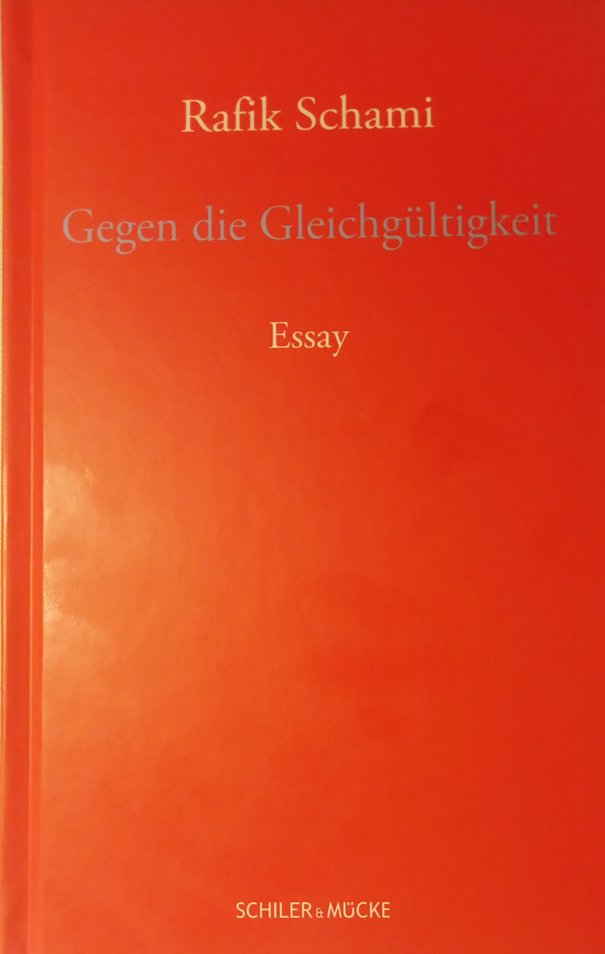 Gegen die Gleichgültigkeit. Essay