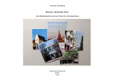 Memory "Brüsseler Kiez": Eine Legespiel zum Thema Stadtteil in Berlin