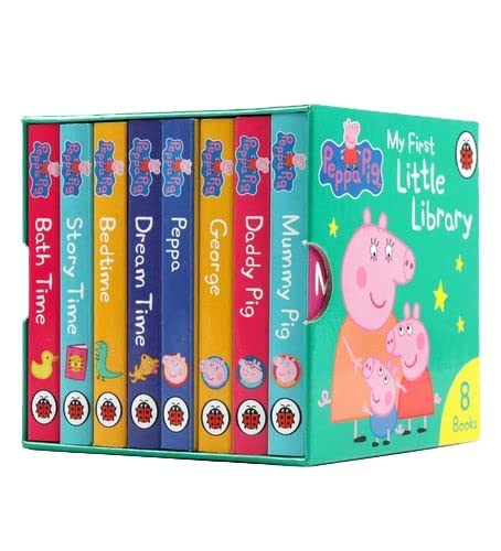 Peppa Pig My First Little Library Collection 8 Books Box Set (Dream time, Bedtime, Storytime, Bath Time, Peppa, George, Mummy Pig, Daddy Pig)