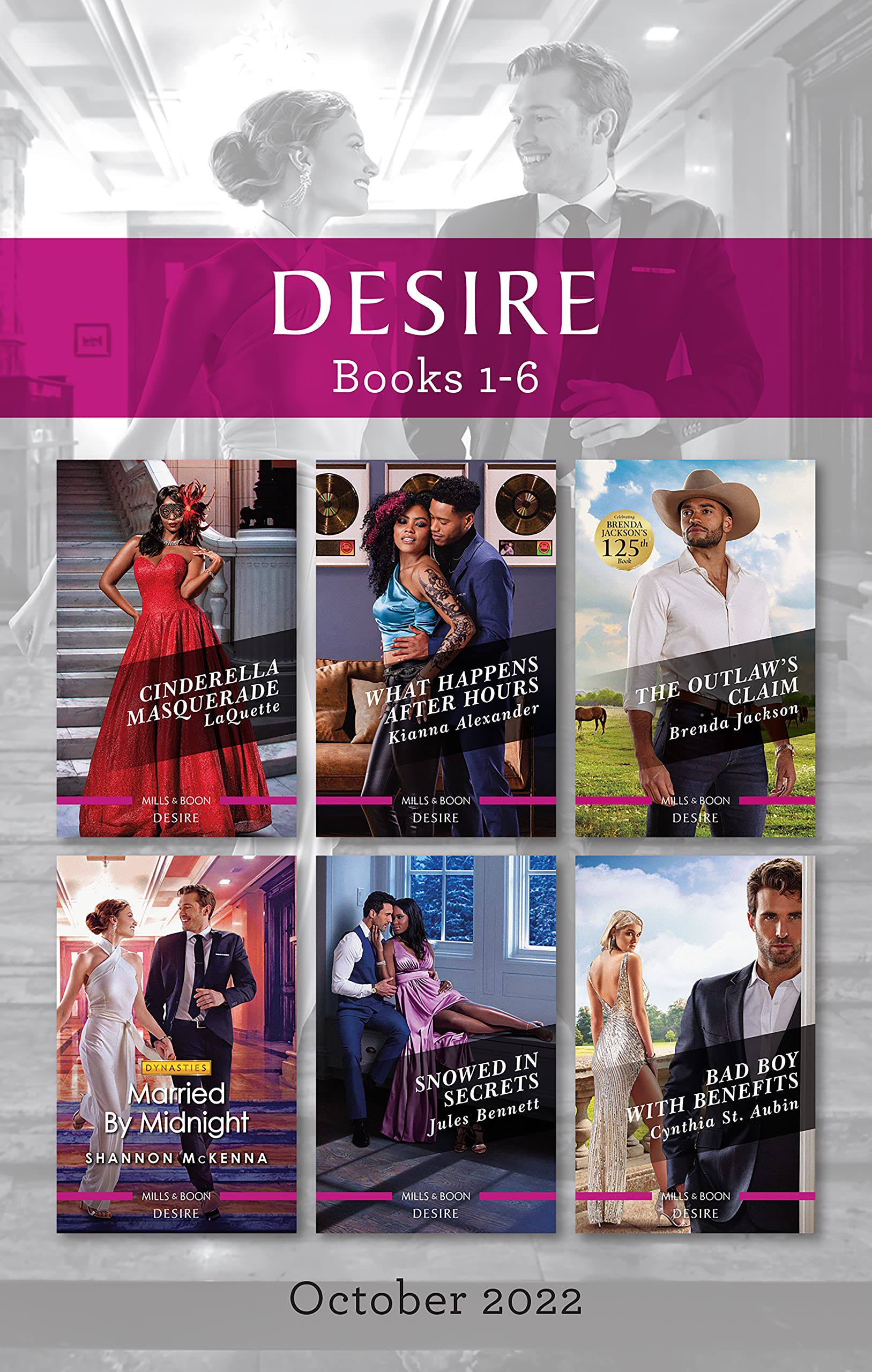 Desire Box Set Oct 2022/Cinderella Masquerade/What Happens After Hours/The Outlaw's Claim/Married by Midnight/Snowed In Secrets/Bad Boy with Benefits (Texas ... Club: Ranchers and Rivals Book 7)