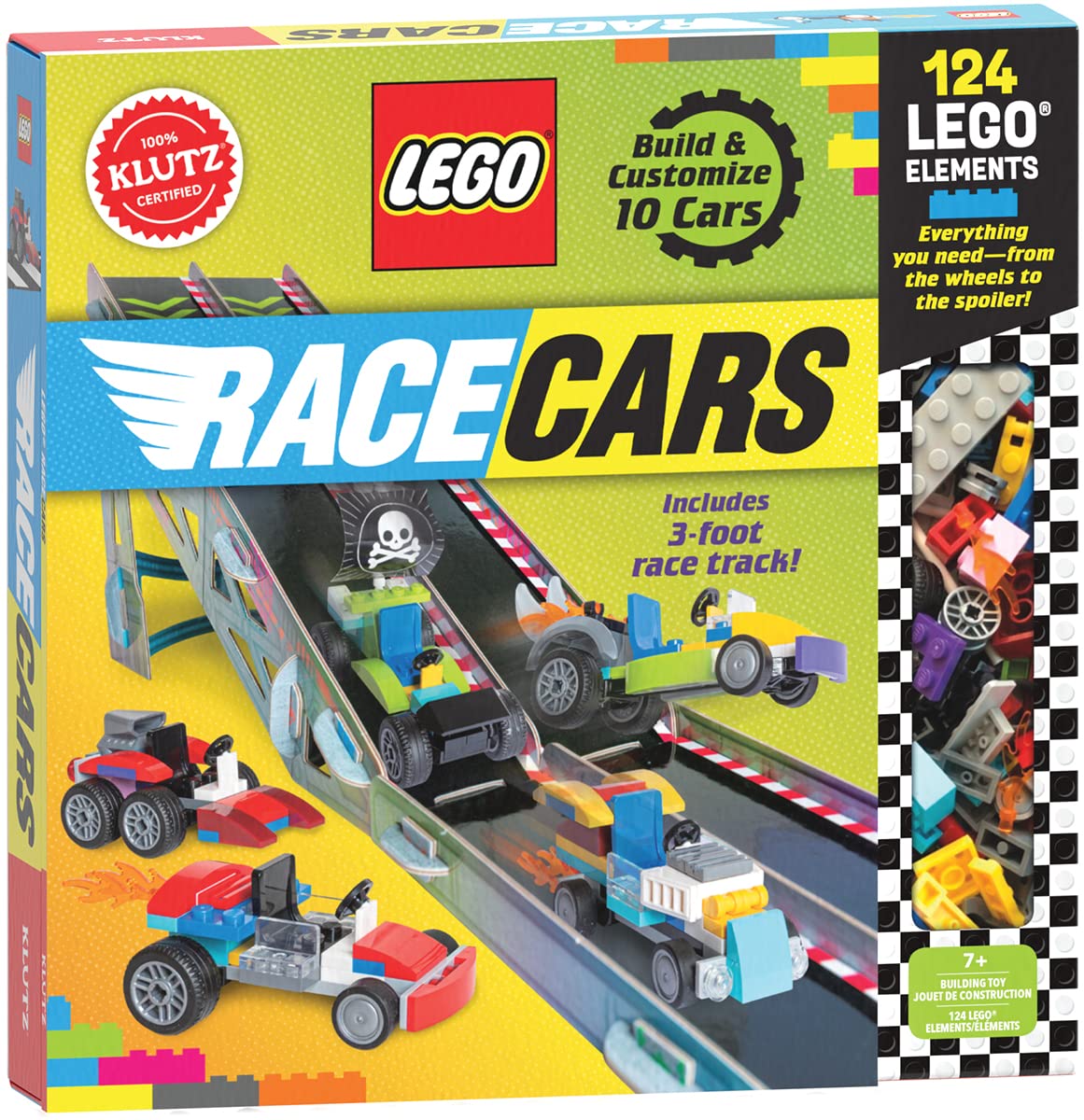 KLUTZ Lego Race Cars STEM Activity Kit, Small (Hardcover)
