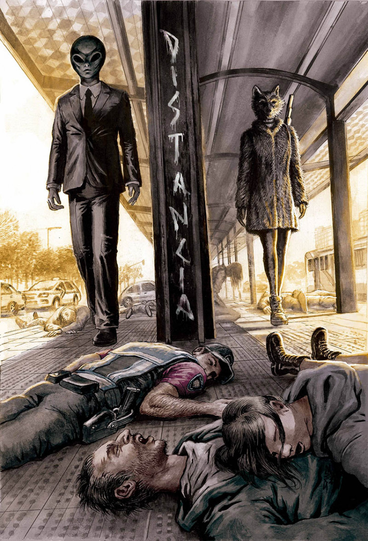 Distancia: El extraterrestre y la loba (Paperback)