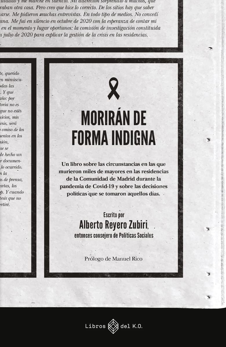 Morirán de forma indigna (Paperback)