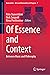 Of Essence and Context: Between Music and Philosophy (Numanities - Arts and Humanities in Progress, 7)