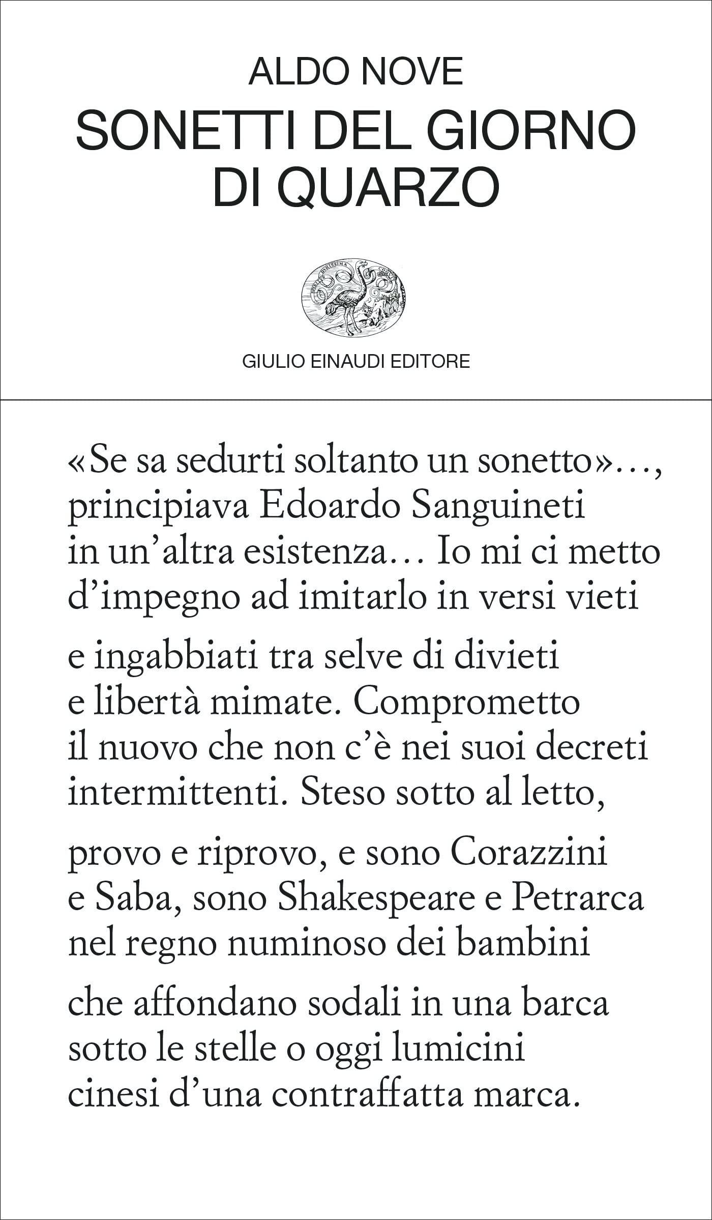 Sonetti del giorno di quarzo (Kindle Edition)