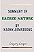 SUMMARY OF SACRED NATURE: A...