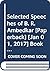 Selected Speeches of B. R. Ambedkar by Dharmakirti