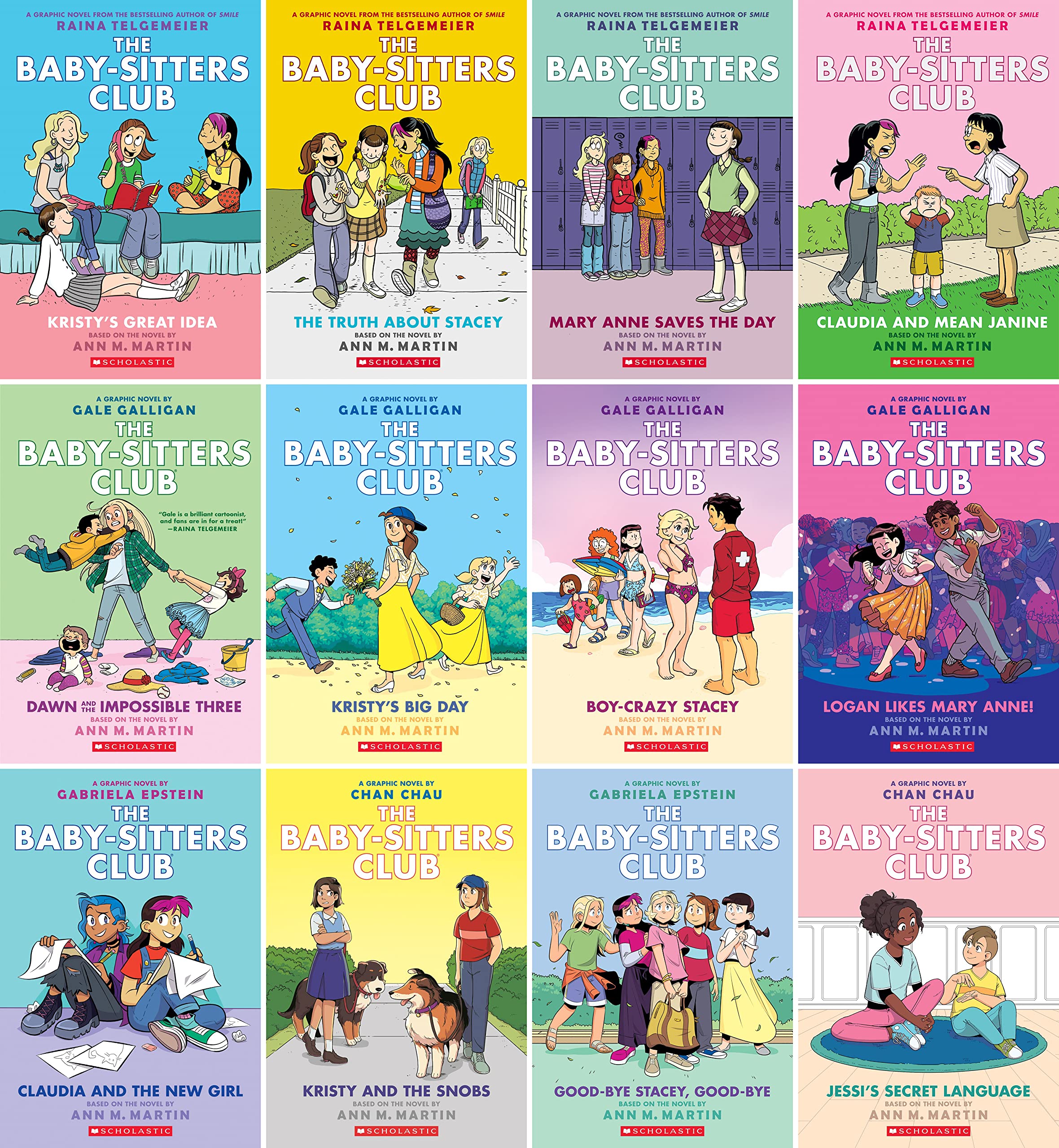 The Baby-Sitters Club Series Graphic Novels, Books 1-12 Set (Graphix)