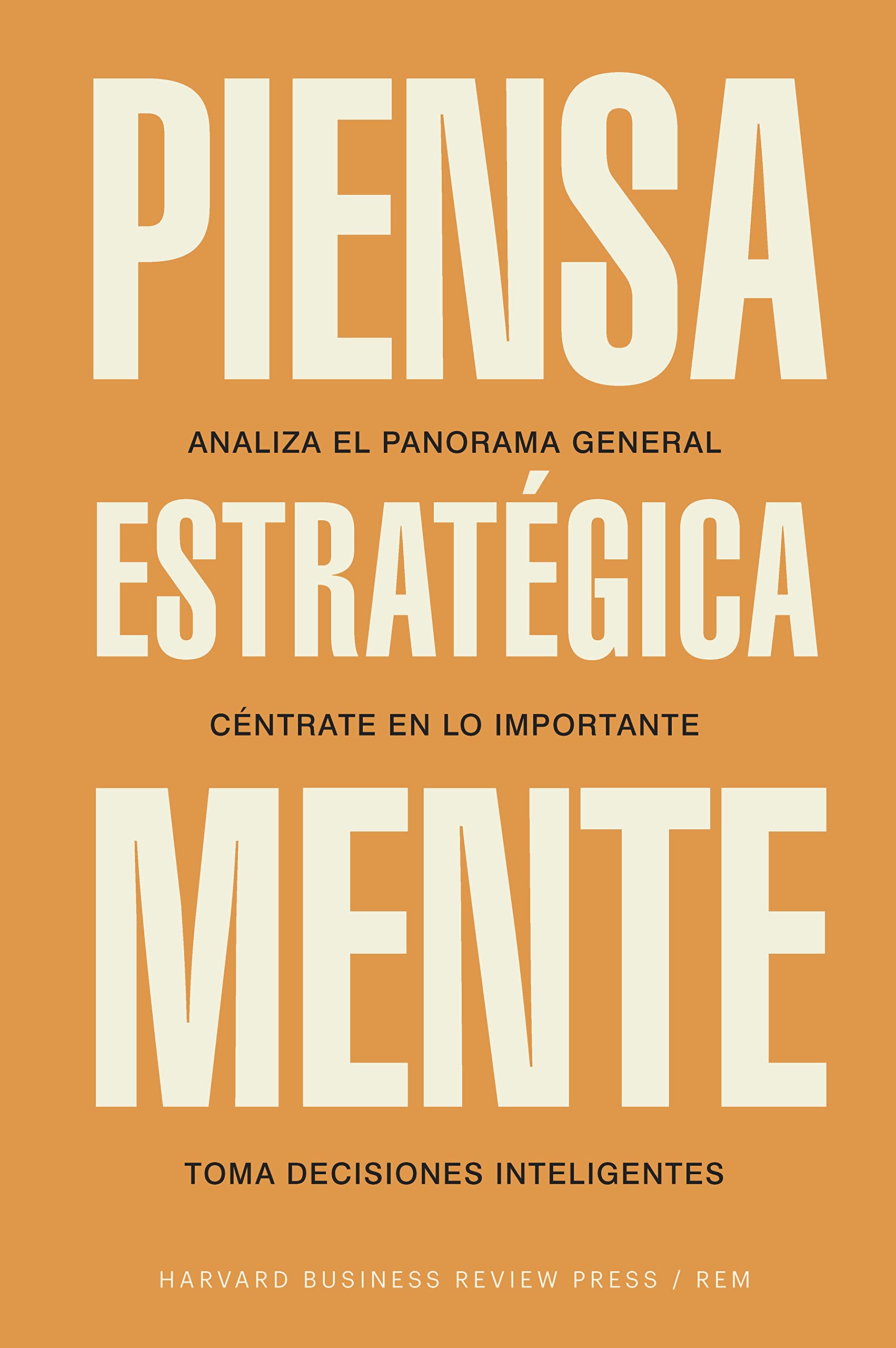 Piensa estratégicamente: Analiza el panorama general. Céntrate en lo importante. Toma decisiones inteligentes (Spanish Edition)