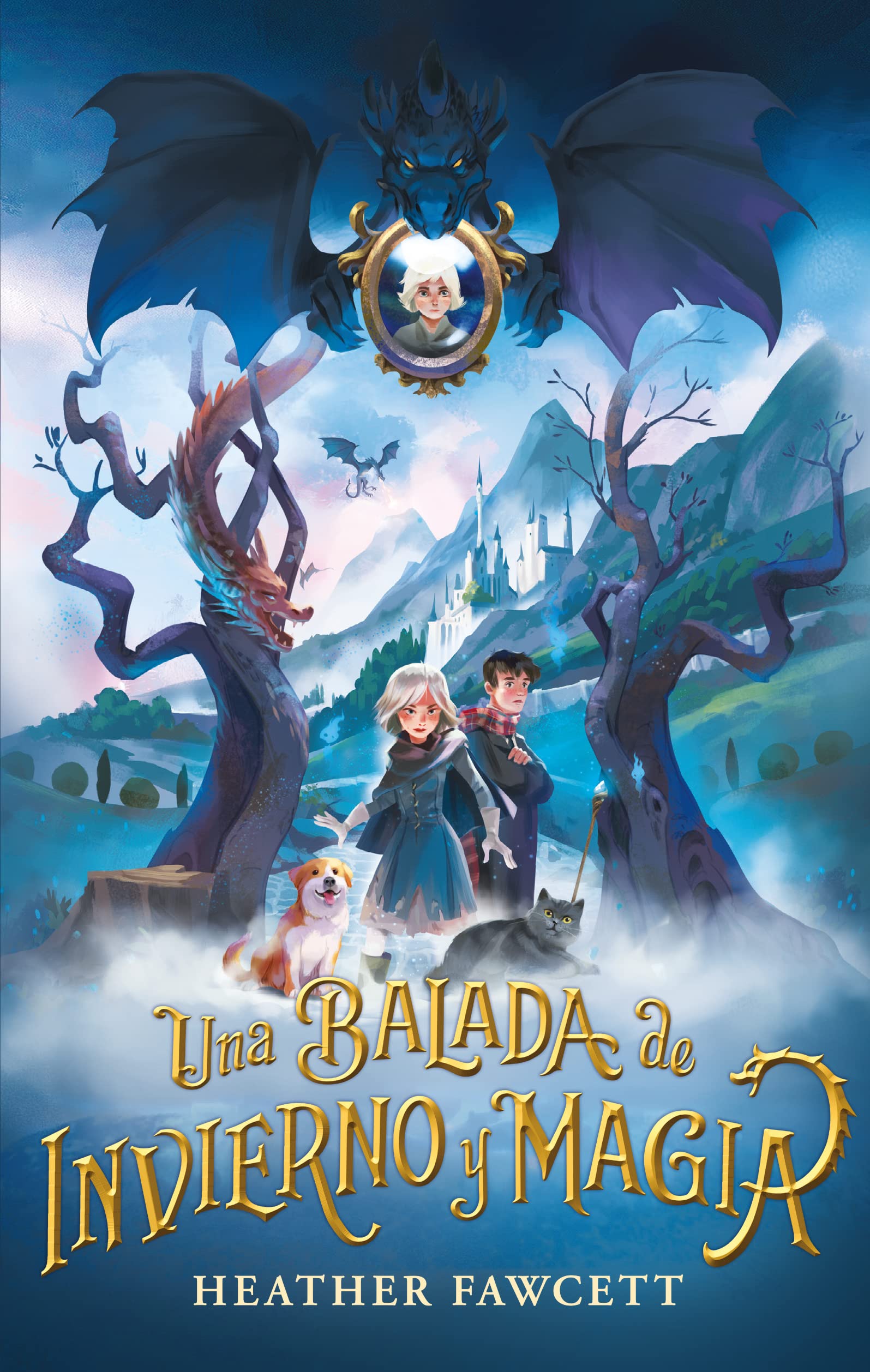 Portada de Una balada de invierno y magia, de Heather Fawcett