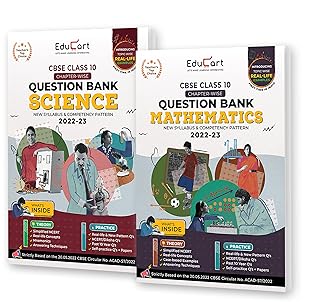 Educart CBSE Class 10 Bundle - Science and Maths Question Banks 2023 (Based on new Sample Paper pattern of 16th Sep 2022) Edubook