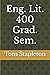Eng. Lit. 400 Grad. Sem.