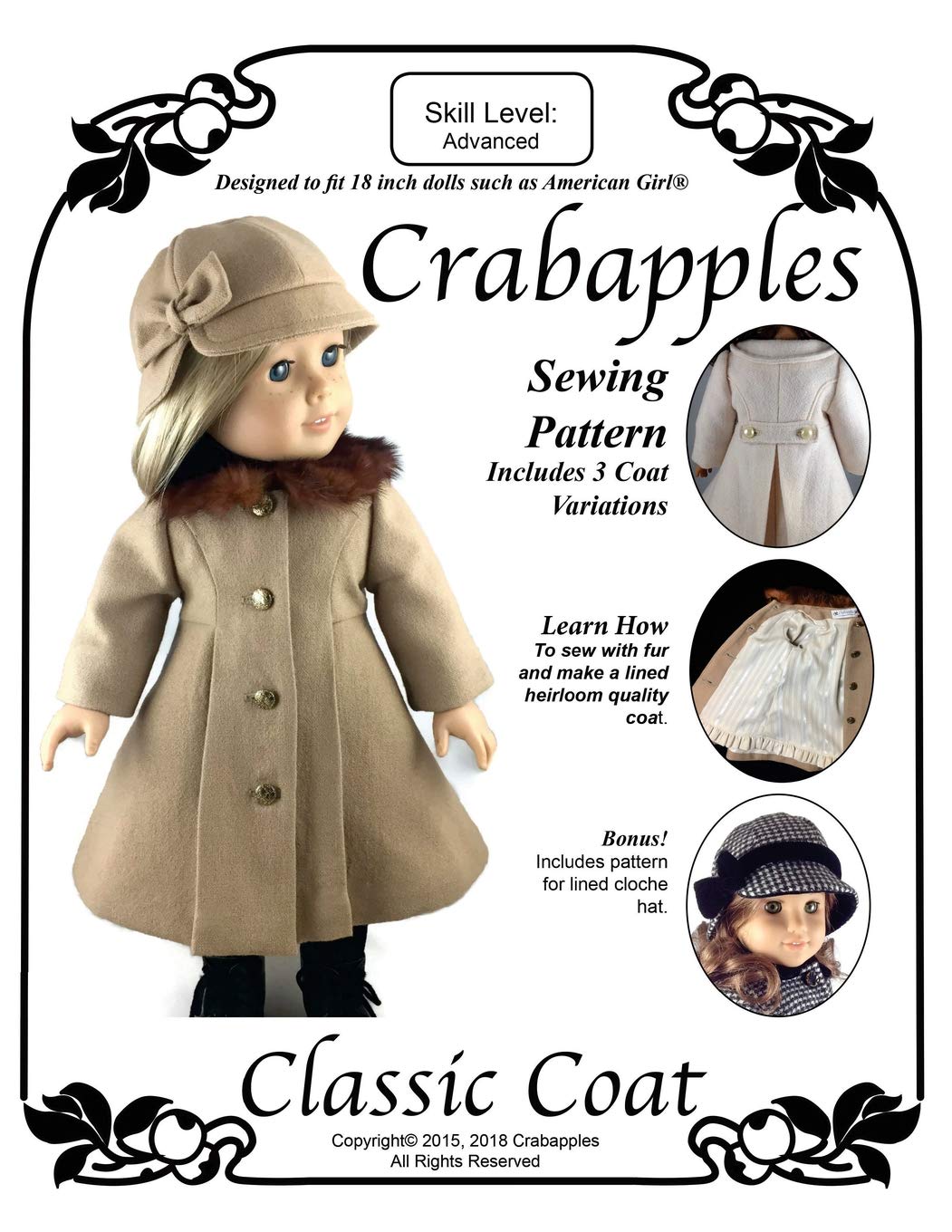 Classic Coat: Step-by-Step Instructions and Full-Size Pattern Pieces for 18" Dolls (Paperback)