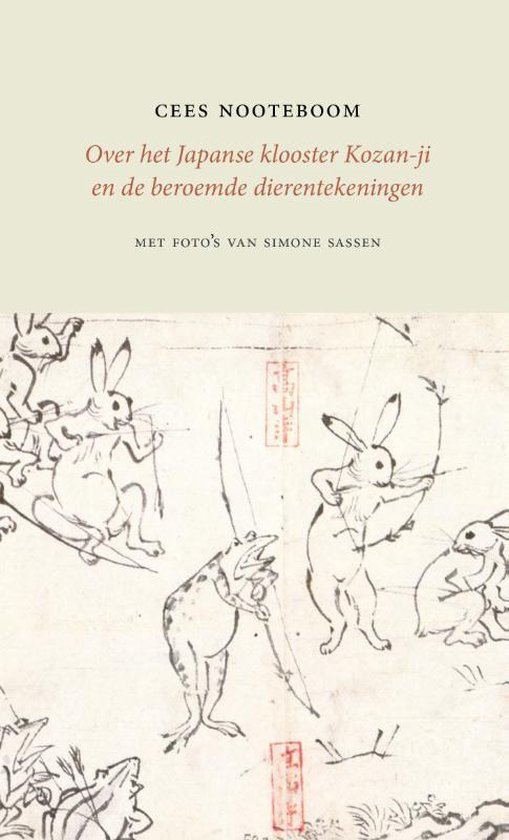 Portada de Over het Japanse klooster Kozan-ji en de beroemde dierentekeningen, de Cees Nooteboom