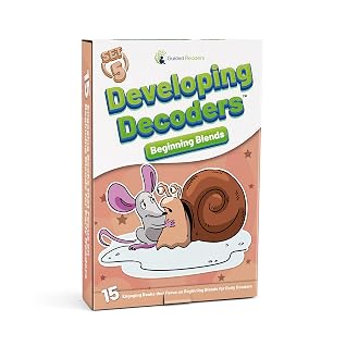 Decodable Readers: 15 Beginning Blends Phonics Decodable Books for Beginning Readers Ages 4-7 Developing Decoders (Gray Collection: Set 5)