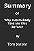 SUMMARY OF Why Has Nobody Told Me This Before? BY Dr Julie Smith by Tom Jensen