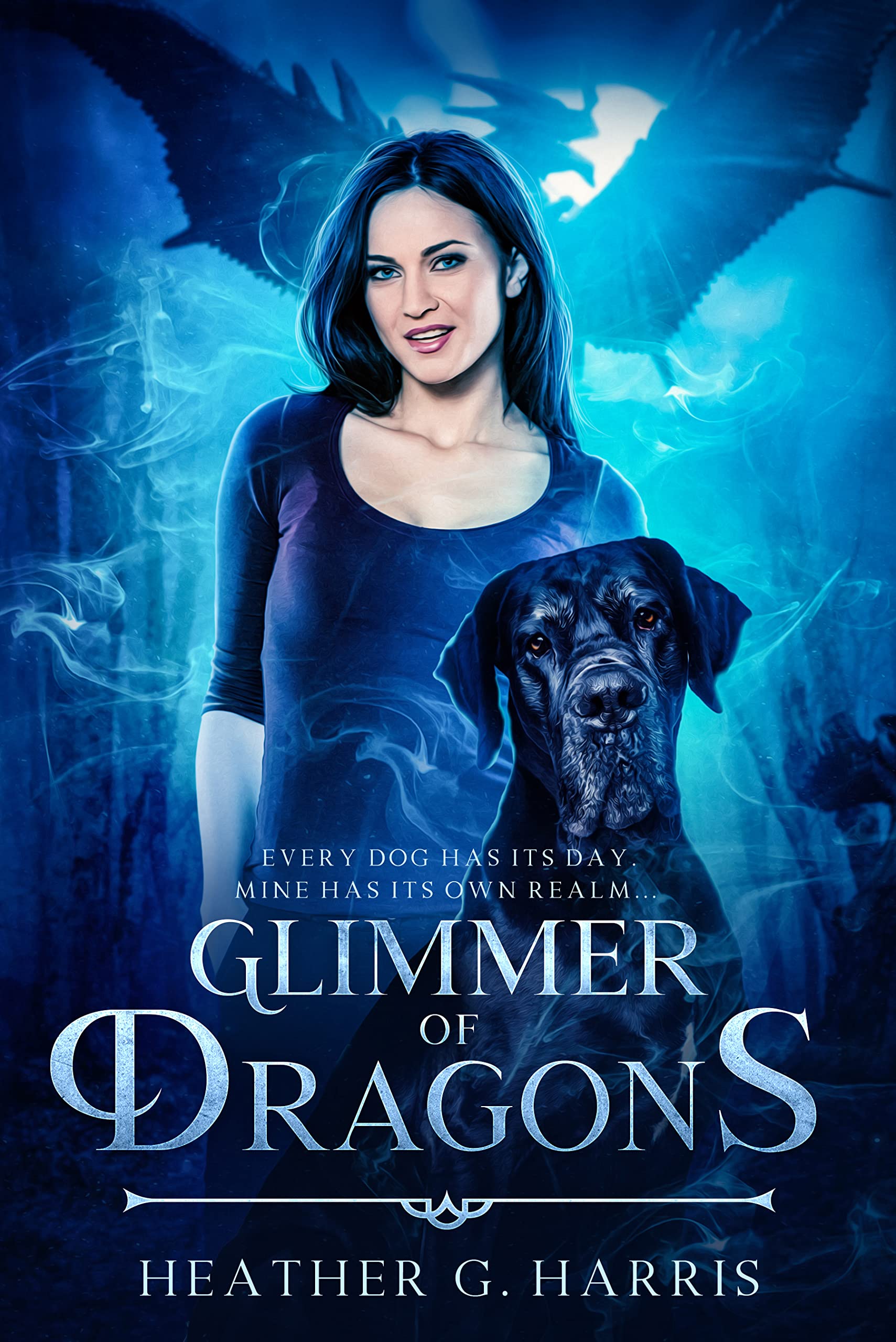 Portada de Glimmer of Dragons, de Heather G. Harris