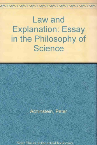 Law And Explanation:An Essay In The Philosophy Of Science. (Hardcover)