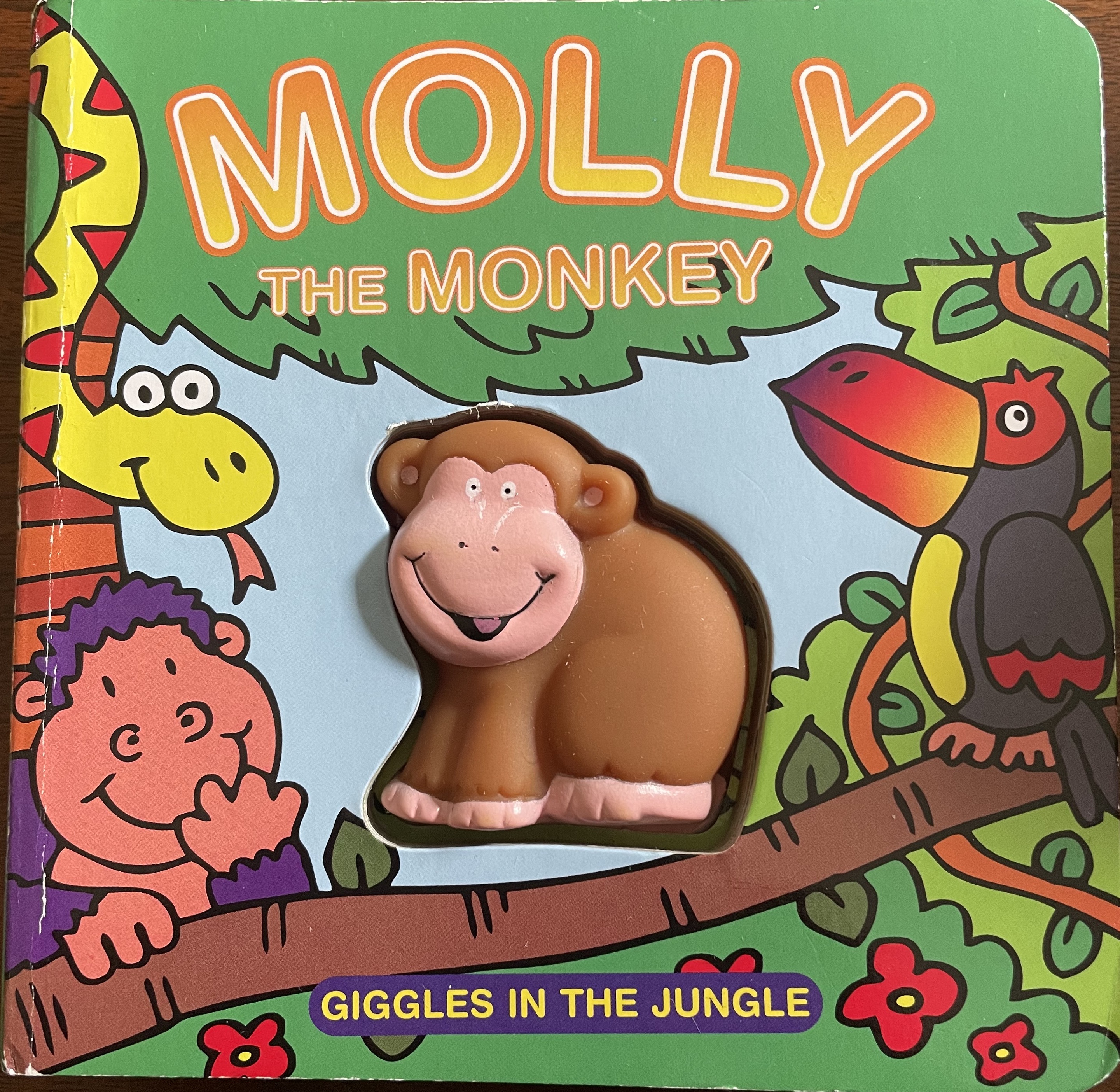 Molly the Monkey Giggles in the Jungle (Mini Squeaky Jungle Board Books)