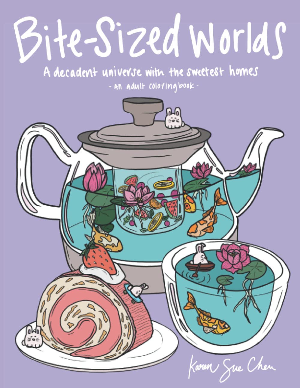 Bite-Sized Worlds: A Coloring Book and Decadent Universe with the Sweetest Homes (Paperback)