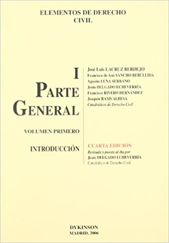 Elementos de Derecho Civil I. Parte General. Volumen 1º. Introducción (Hardcover)