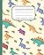 Dinosaur Composition Notebook: Aesthetic Cute Baby Dinosaur Composition Notebook College Ruled For Boys, Kids, College, School, 7.5x9.25 College Ruled Pages