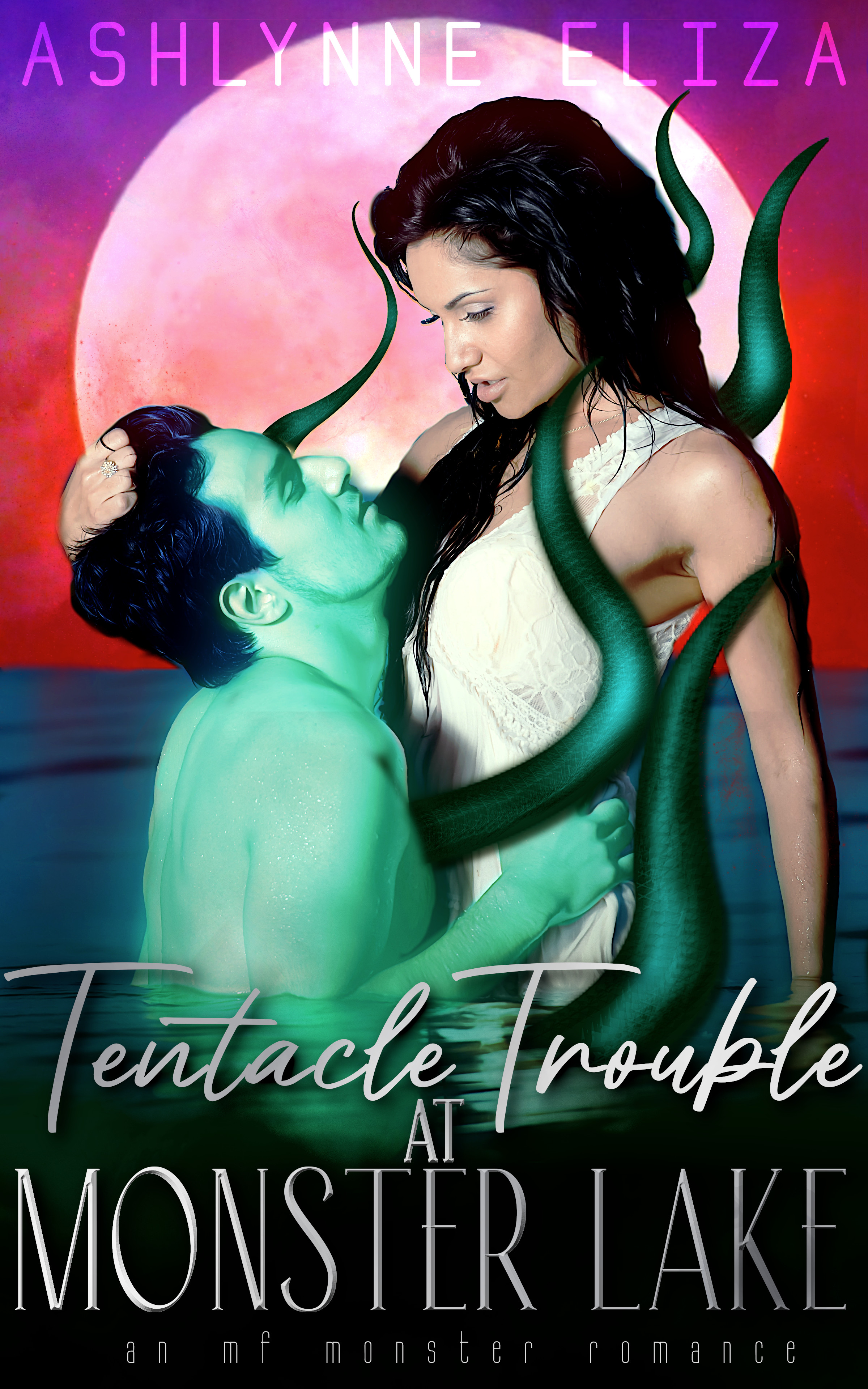 Tentacle Trouble at Monster Lake: MF Monster Romance (Halloween Trouble, #2)