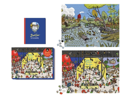 Bob Ross: Seek-and-Find Puzzle: 2-in-1 Double-Sided + 1,000 Pieces!