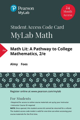 Mylab Math with Pearson Etext -- Standalone Access Card -- For Math Lit