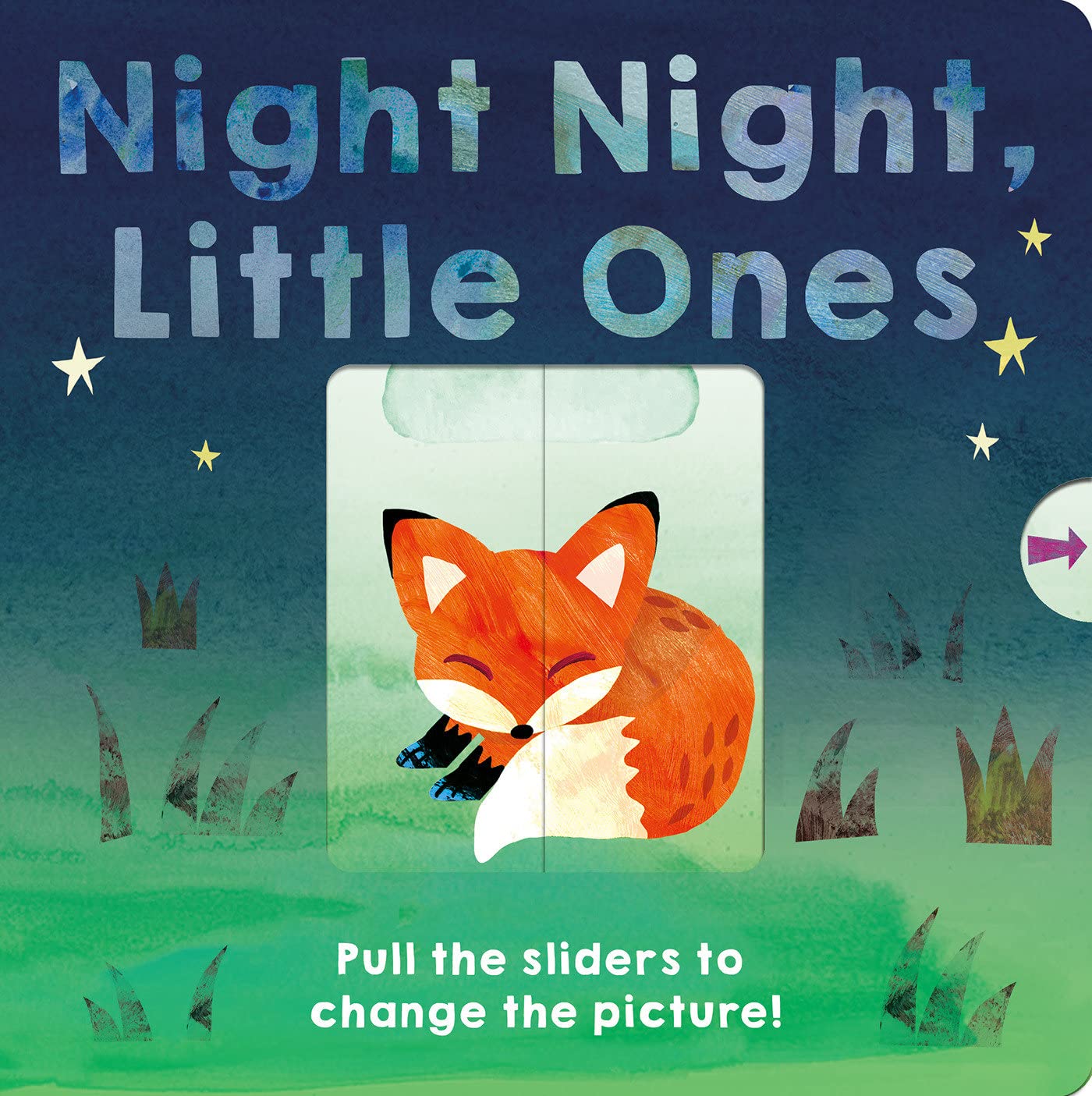 Night Night, Little Ones: Pull the sliders to change the picture! (Board Book)