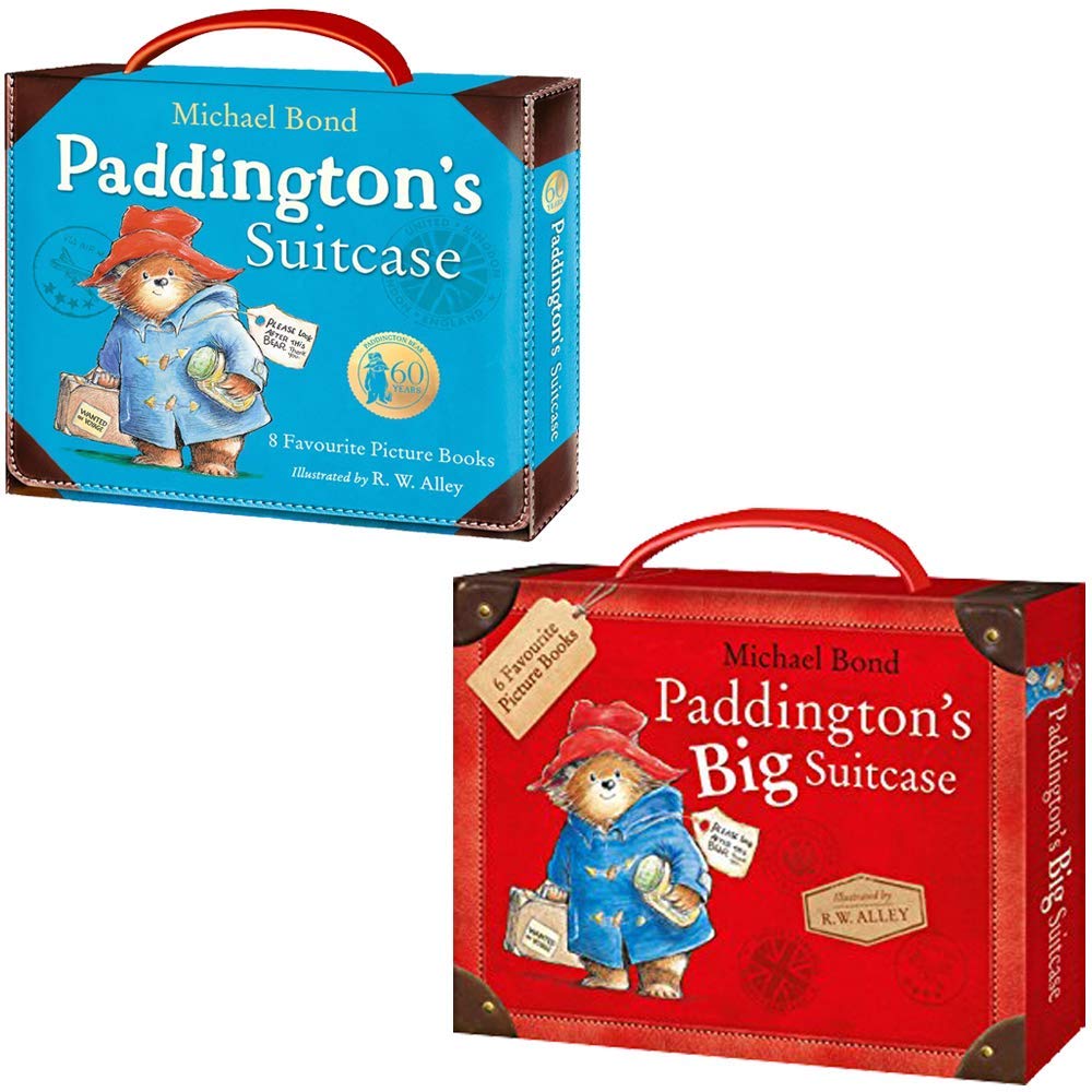 Paddington's Suitcase included 8 Favourite Picture Books set & Paddington's Big Suitcase included 6 Picture Books Set Collection By Michael Bond (Paperback)