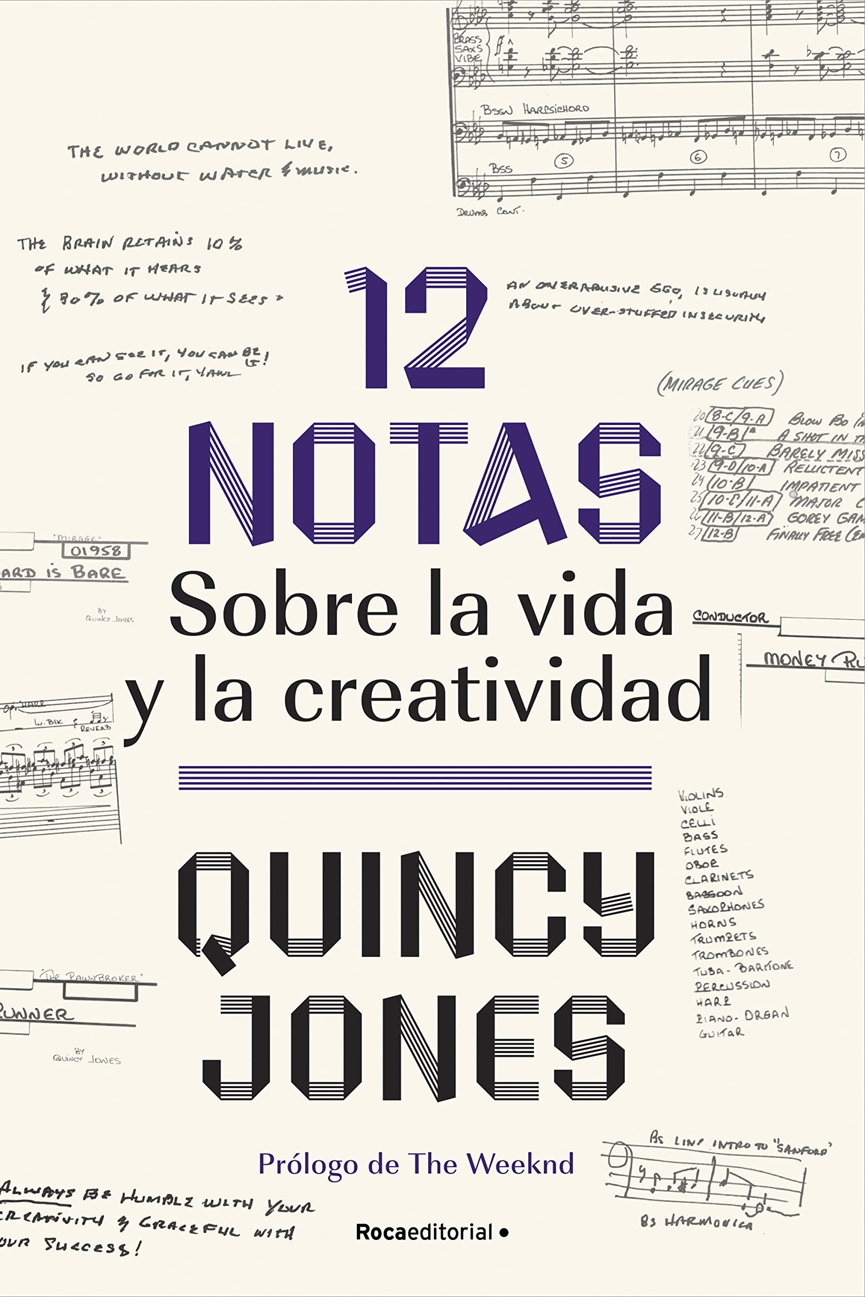 Portada de 12 notas: Sobre la vida y la creatividad, de Quincy Jones