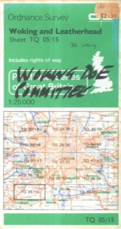Woking and Leatherhead (Pathfinder Maps)