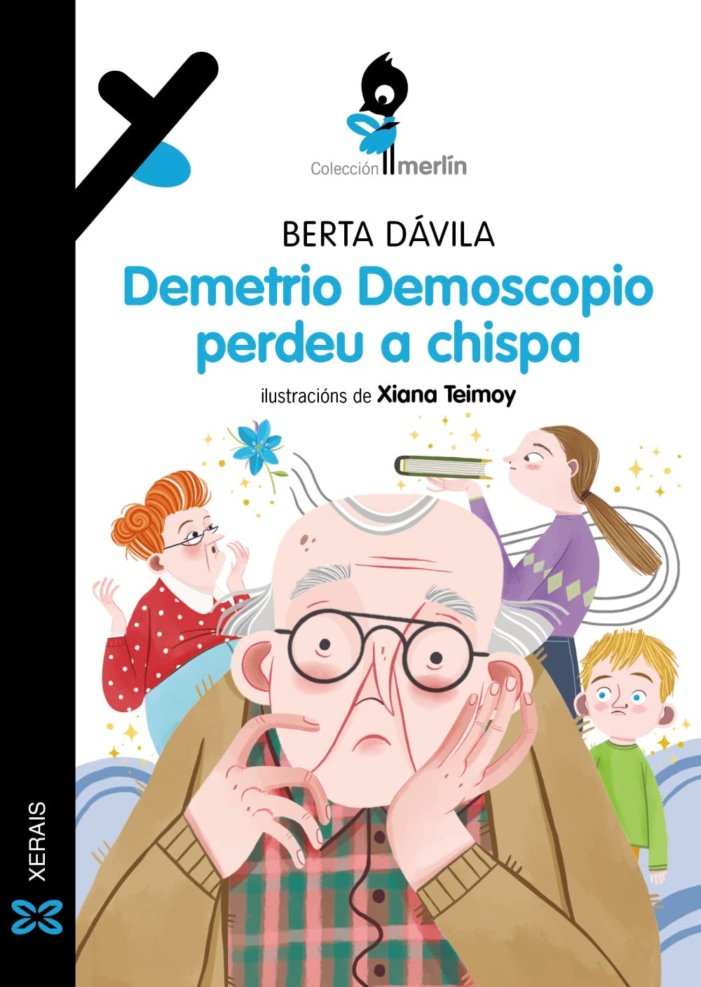 Portada de Demetrio Demoscopio perdeu a chispa, de Berta Dávila