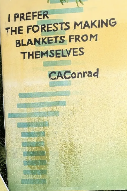 I Prefer The Forests Making Blankets From Themselves (Unknown Binding)