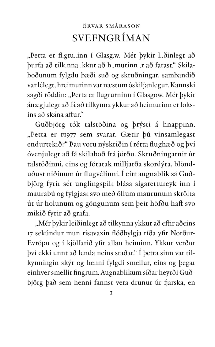 Svefngríman (Paperback)