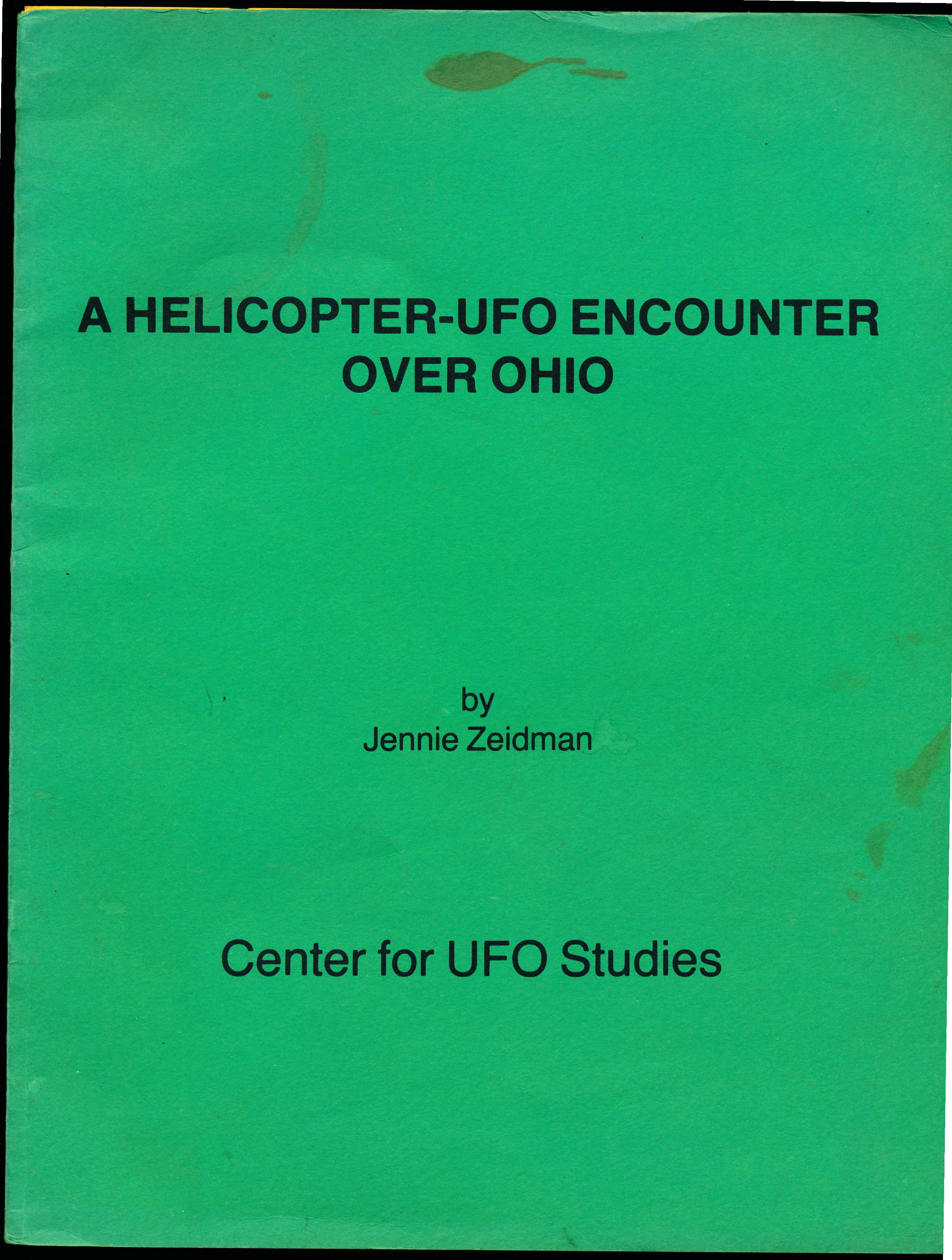 A helicopter ufo encounter over ohio