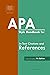 APA Style Handbook for In-Text Citations and References: Based on APA Guidelines 7th Edition