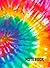 Notebook: Tie Dye Line Jour...