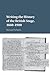 Writing the History of the British Stage by Richard Schoch