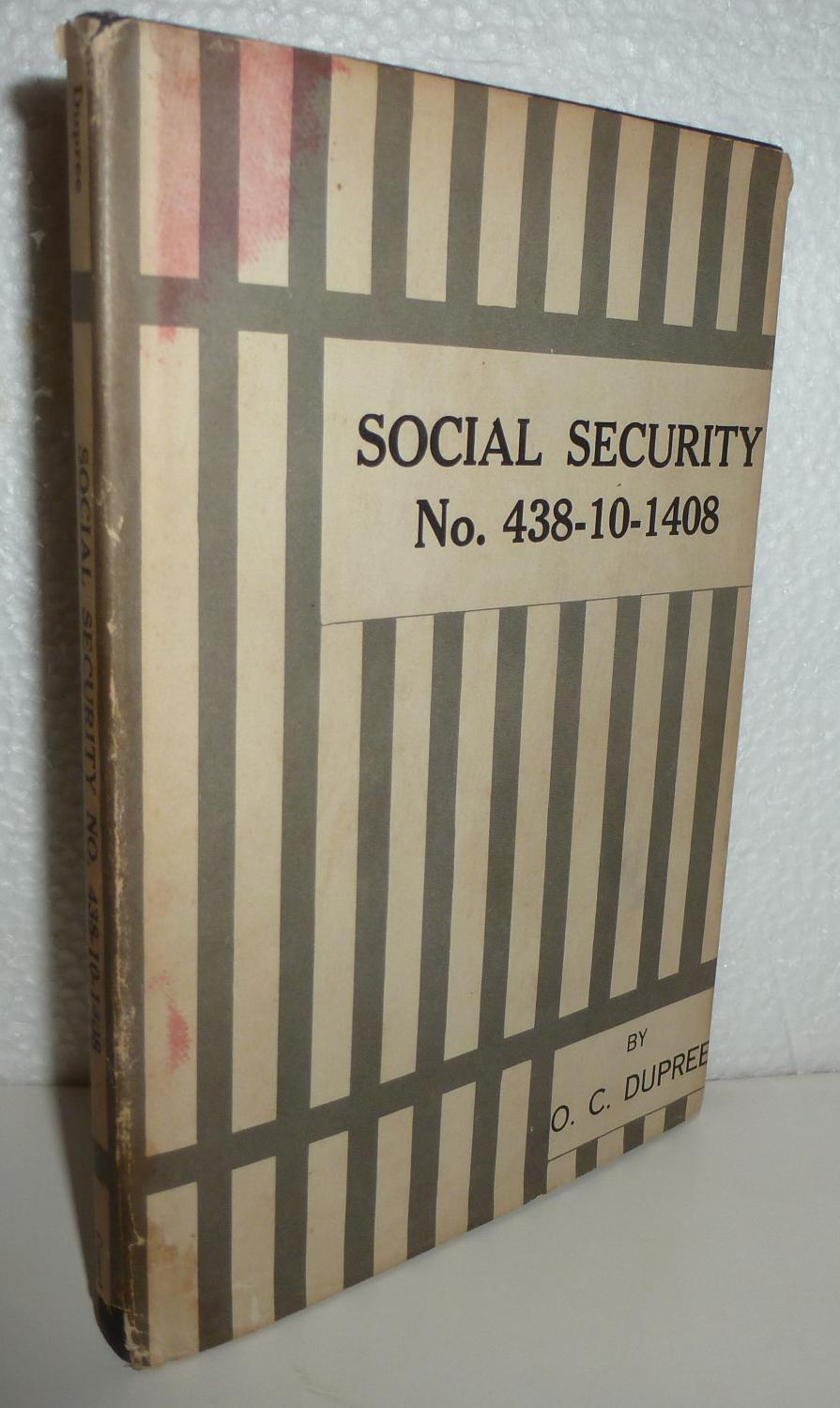 Social Security No. 438-10-1408 (Hardcover)